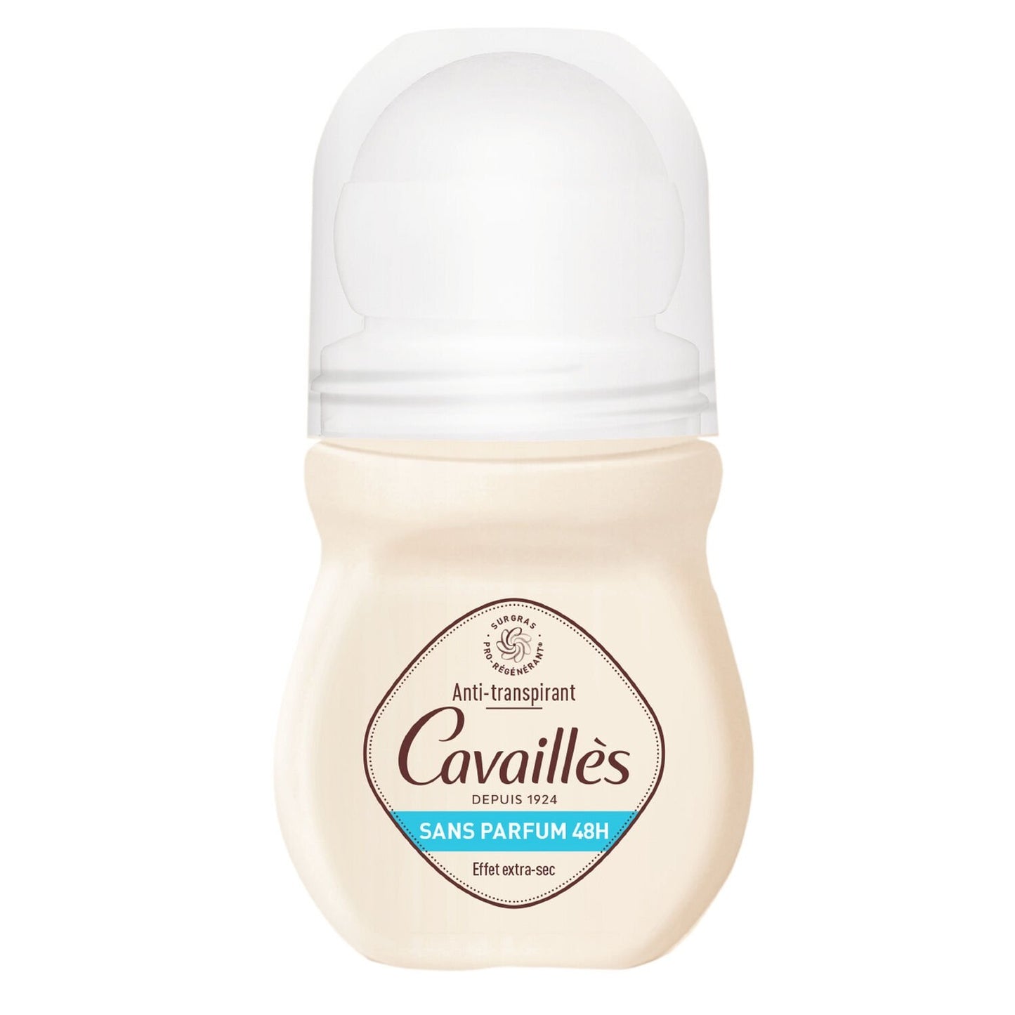 Déodorant Roll-On Homme Ou Femme Peau Sensible Sans Parfum Absorb+ ROGE CAVAILLES le roll-on