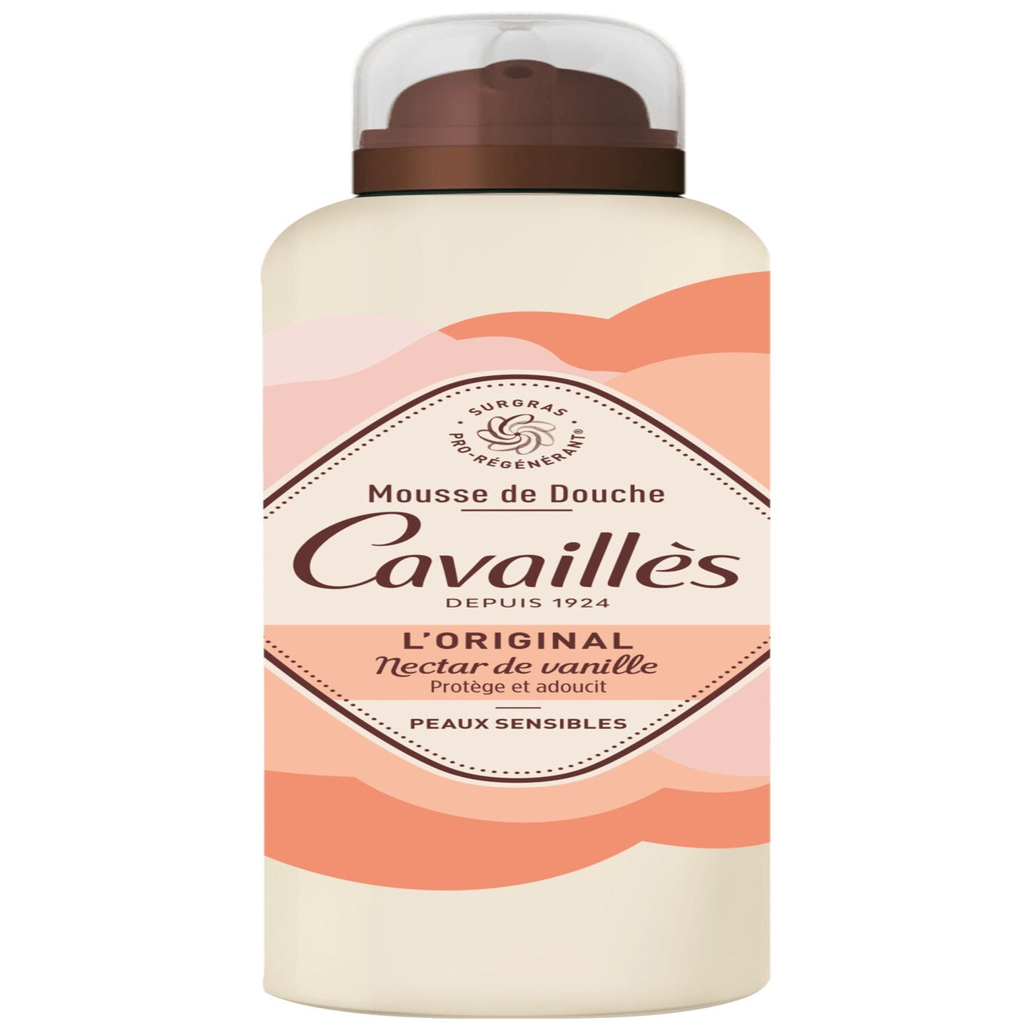 Shower Gel for Sensitive Skin Nectar Original Creamy Foam Vanilla Fragrance Plant-Based Surgras Pro-Regenerating Soap-Free ROGE CAVAILLES
