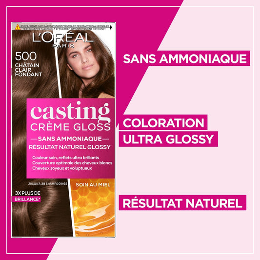 Coloration 4. 15 Marron Glacé Sans Ammoniaque Gloss Ultra Glossy Casting Crème Gloss L'OREAL PARIS