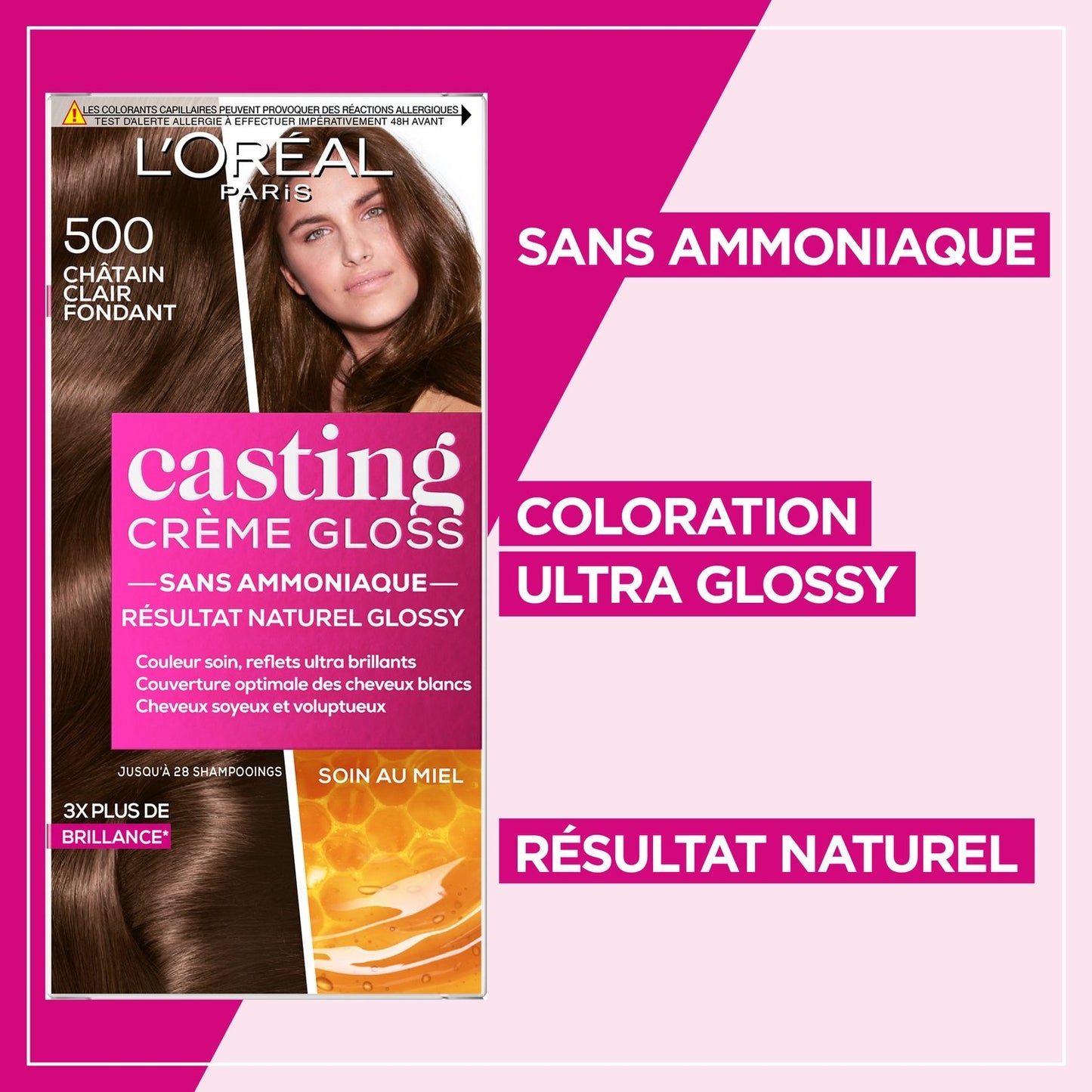 Hair Color 5.00 Light Chocolate Fondant CASTING CREME GLOSS