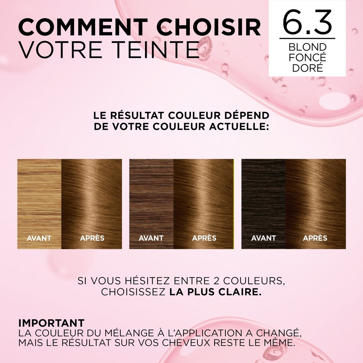 Coloration Permanente 6. 3 Blond Foncé Doré Couvre 100% Cheveux Blancs Excellence Crème L'OREAL PARIS