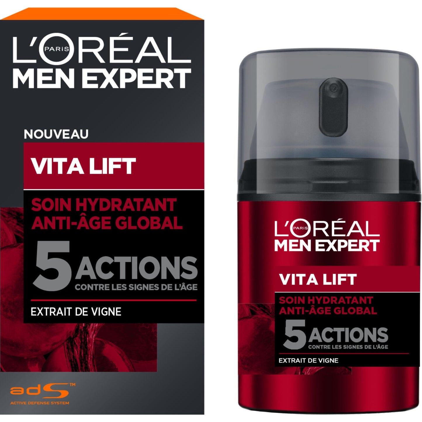 Vitalift 5 Moisturizing Anti-Wrinkle Face Cream MEN EXPERT