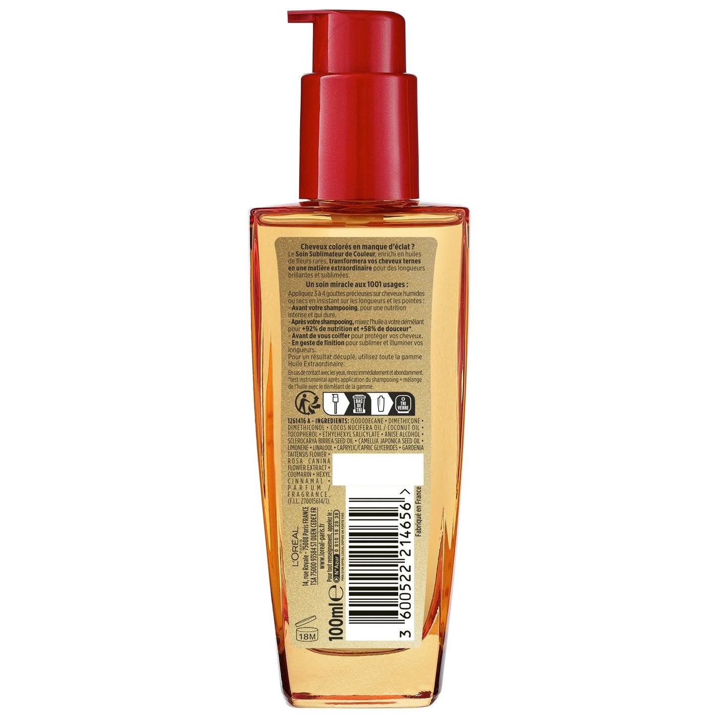 Hair Oil Color Enhancer Care Extraordinary Oil Rare Flowers ELSEVE