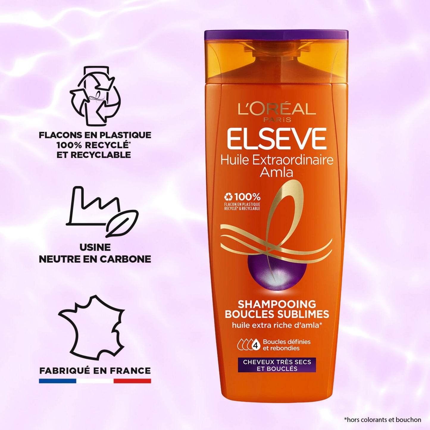 Shampoing Boucles Sublimes Cheveux Secs et Bouclés Huile Extraordinaire Amla ELSEVE