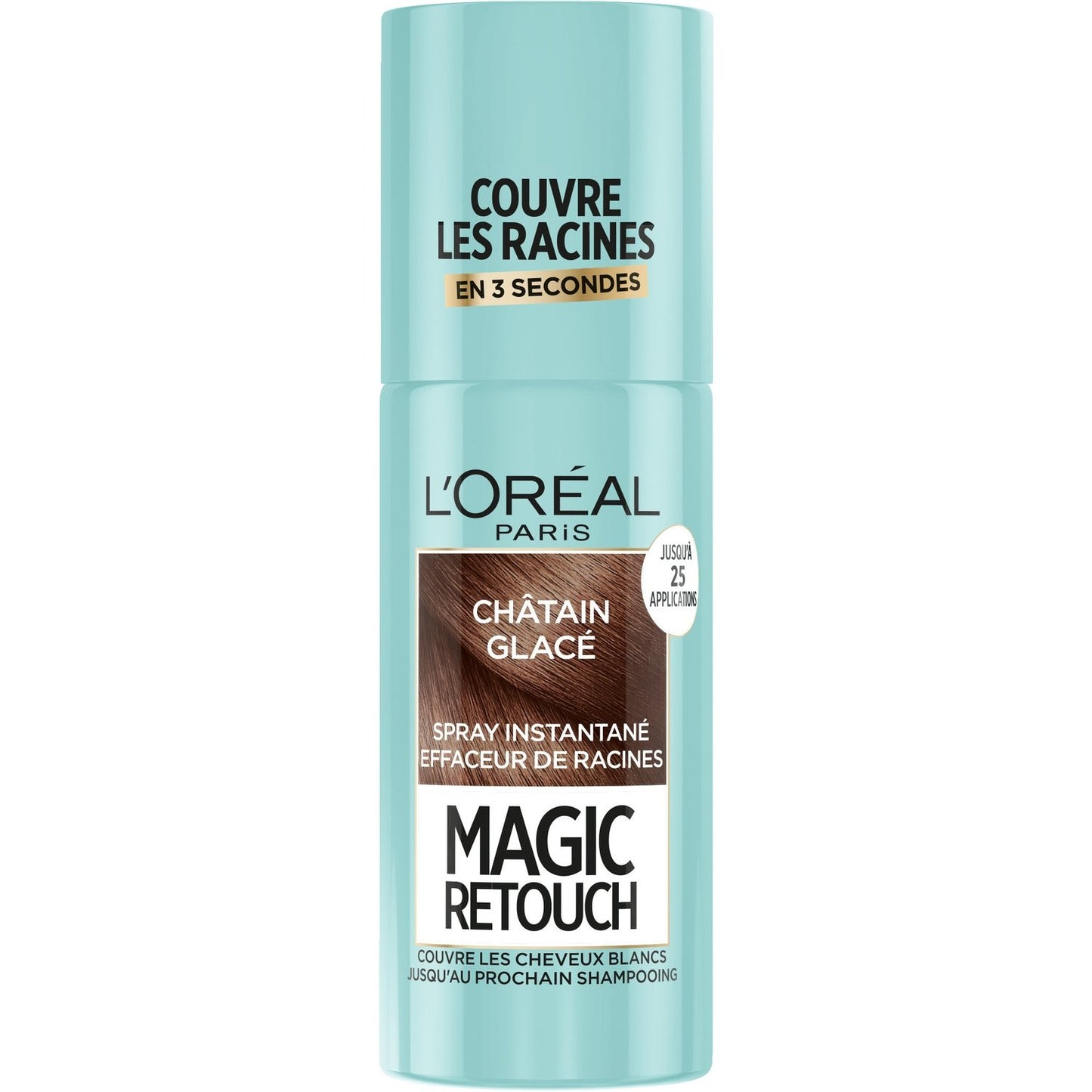 Coloration Spray Retouche Racine 7 Châtain Glacé Magic Retouch L'OREAL PARIS la boîte