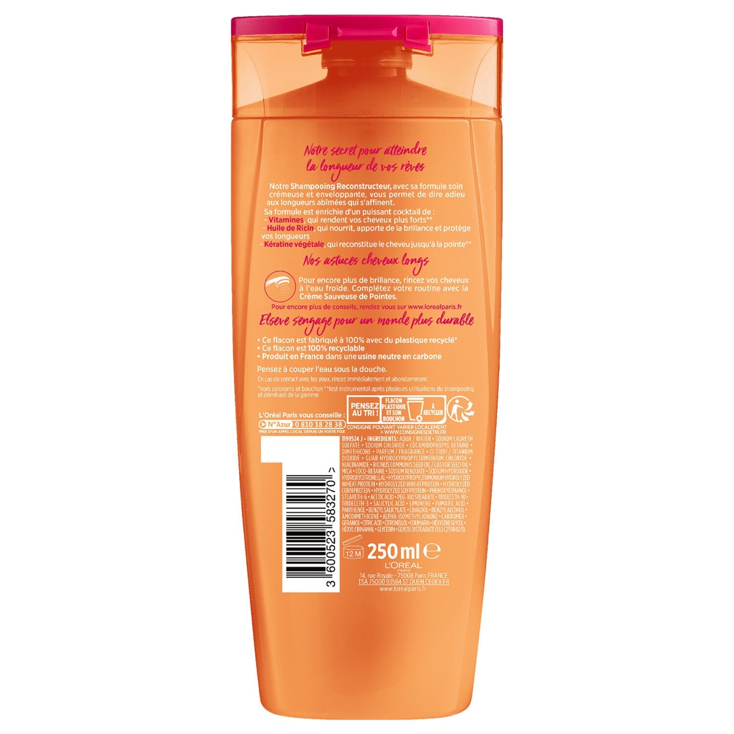 ELSEVE Dream Long Reconstructive Shampoo for Damaged Long Hair