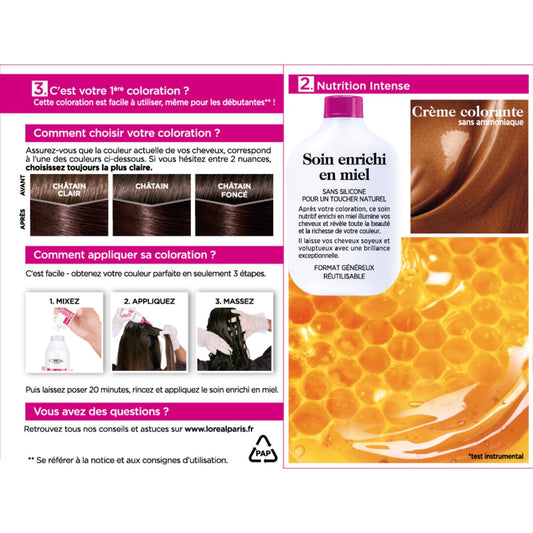 Coloration 4102 Marron Givré Crème Gloss Sans Ammoniaque Casting Crème Gloss L'OREAL