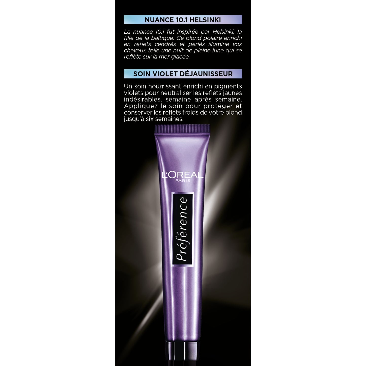 Permanent Hair Color 10.1 Helsinki Very Very Light Blonde PREFERENCE