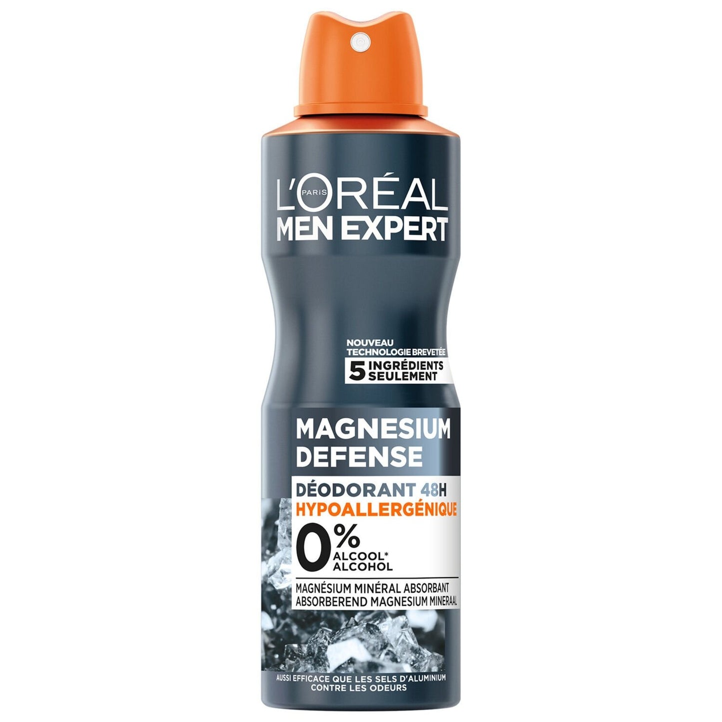 Déodorant Spray Homme Hypoallergénique Magnesium Defense MEN EXPERT le spray