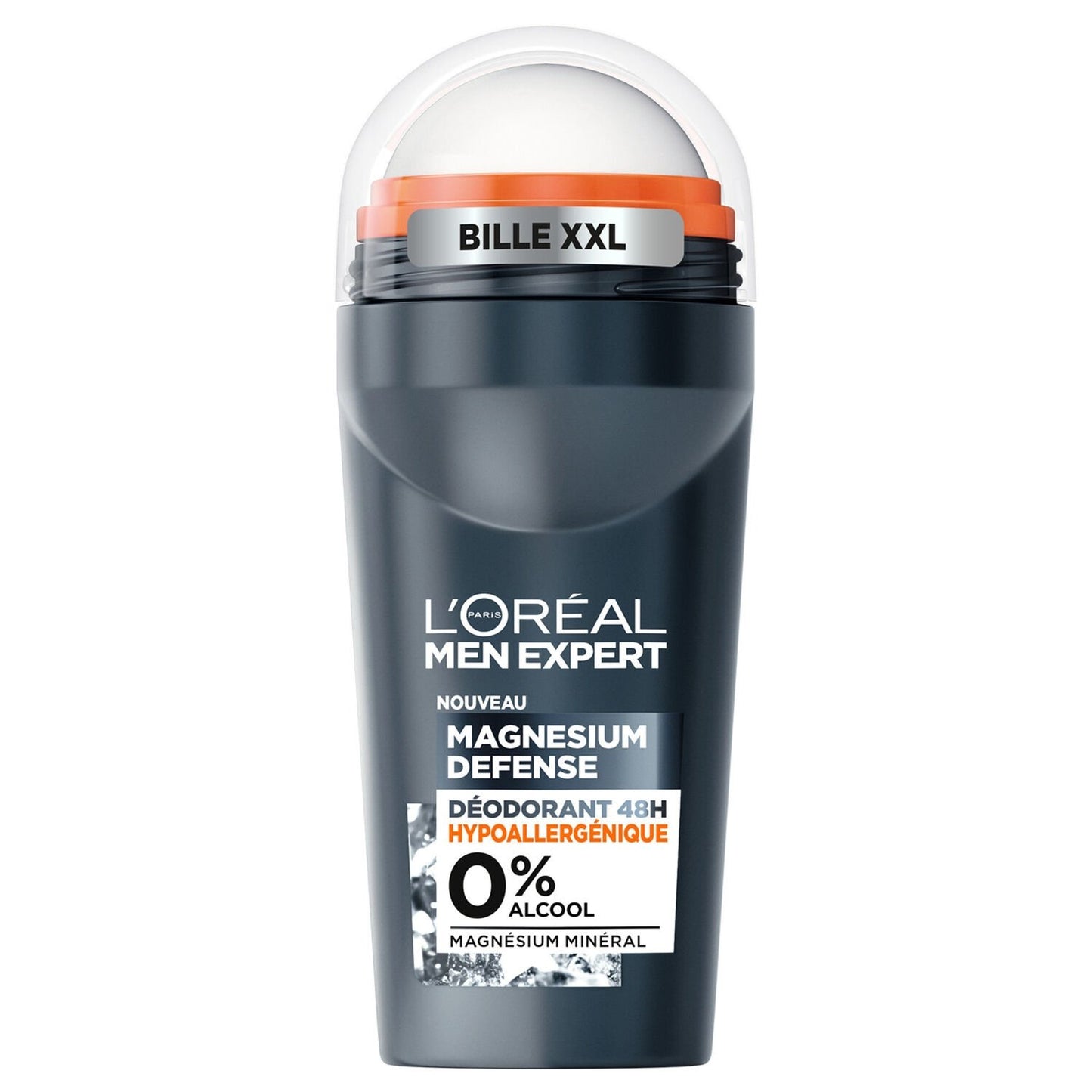 Déodorant Bille Homme Hypoallergénique 0% Alcool Magnesium Defense MEN EXPERT le roll-on