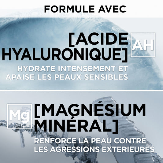 Crème Hydratant 24h Visage Homme Peau Sensible Magnesium Defense Hypoallergénique L'OREAL PARIS