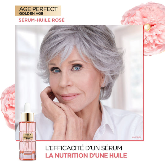 Sérum Visage Anti-Âge Huile Rosé Anti-Relâchement Nutrition, Vitalité & Éclat Age Perfect Golden Âge L'OREAL PARIS