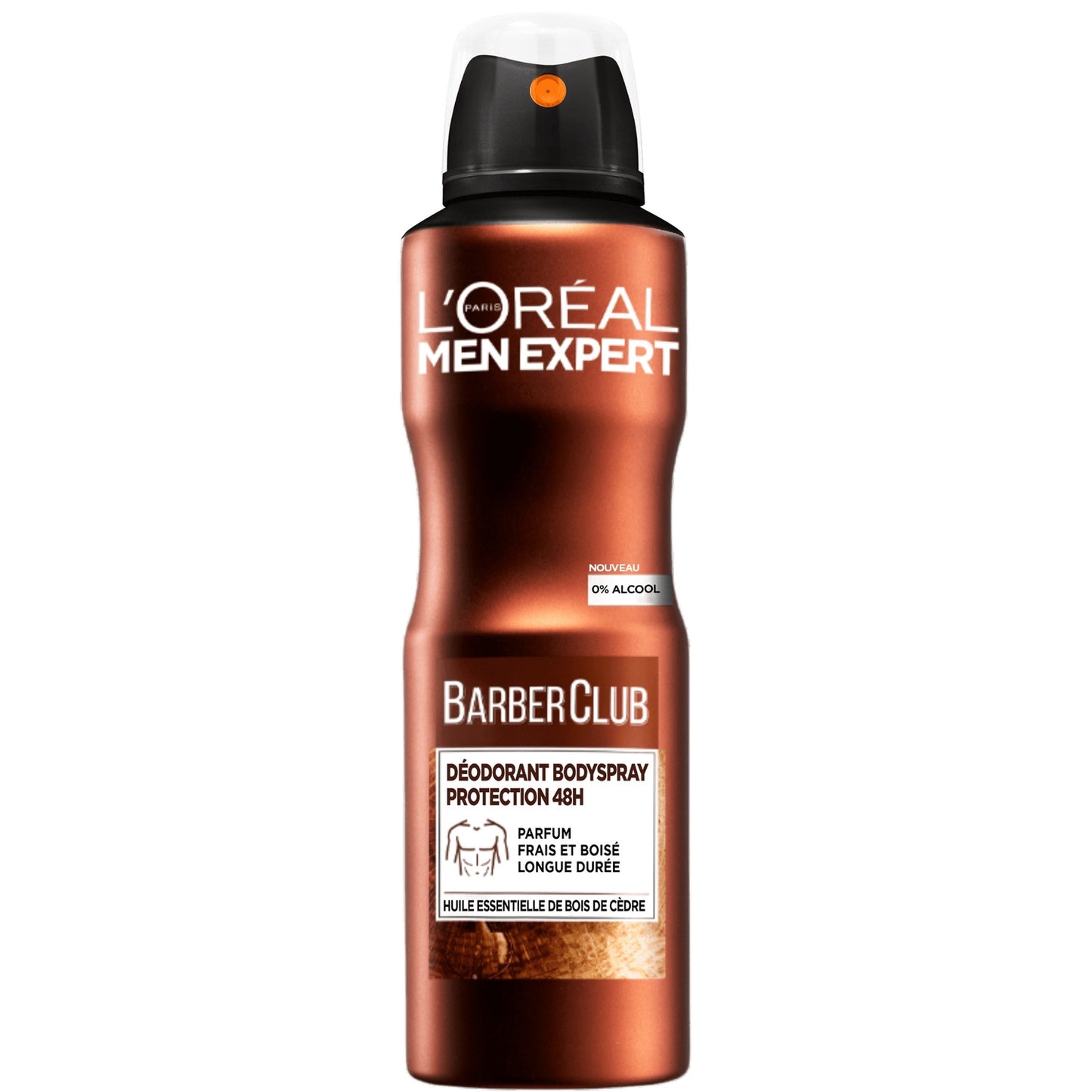 Déodorant Spray Homme Huile Essentielle de Bois de Cèdre Barber Club MEN EXPERT le spray