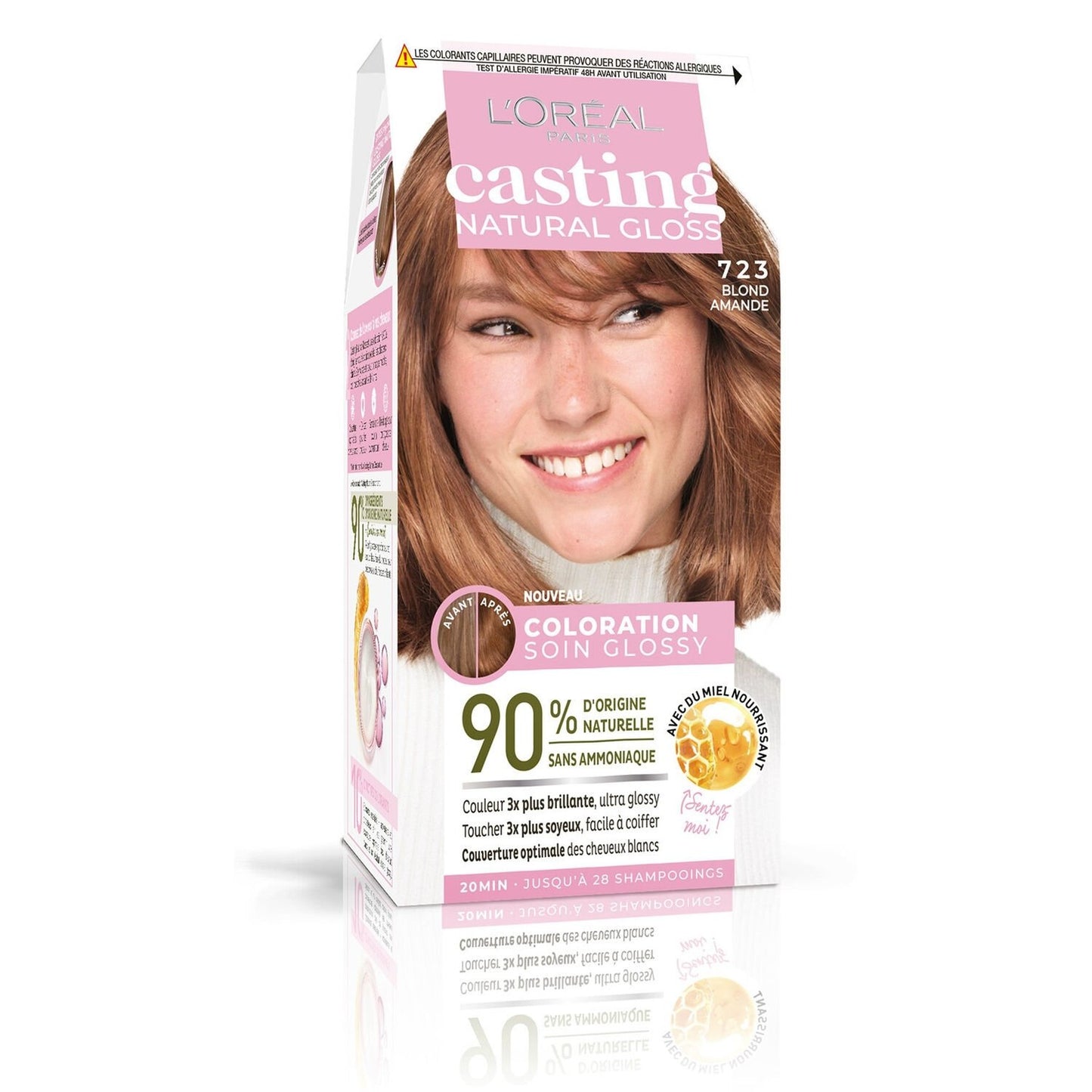 Coloration Cheveux 723 Blond Amande Casting Natural Gloss L'OREAL PARIS