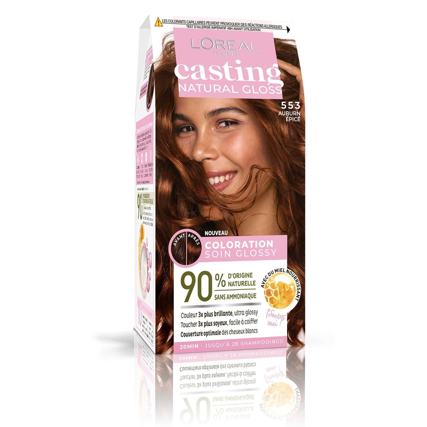 Hair Color 553 Spicy Auburn Casting Natural Gloss L'OREAL PARIS