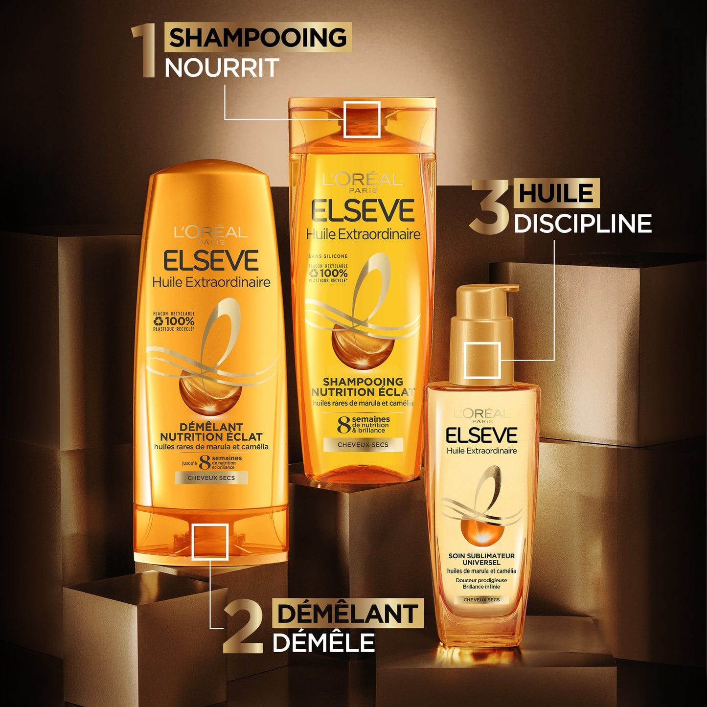 ELSEVE Nourishing Shine Detangling Conditioner for Dry Hair