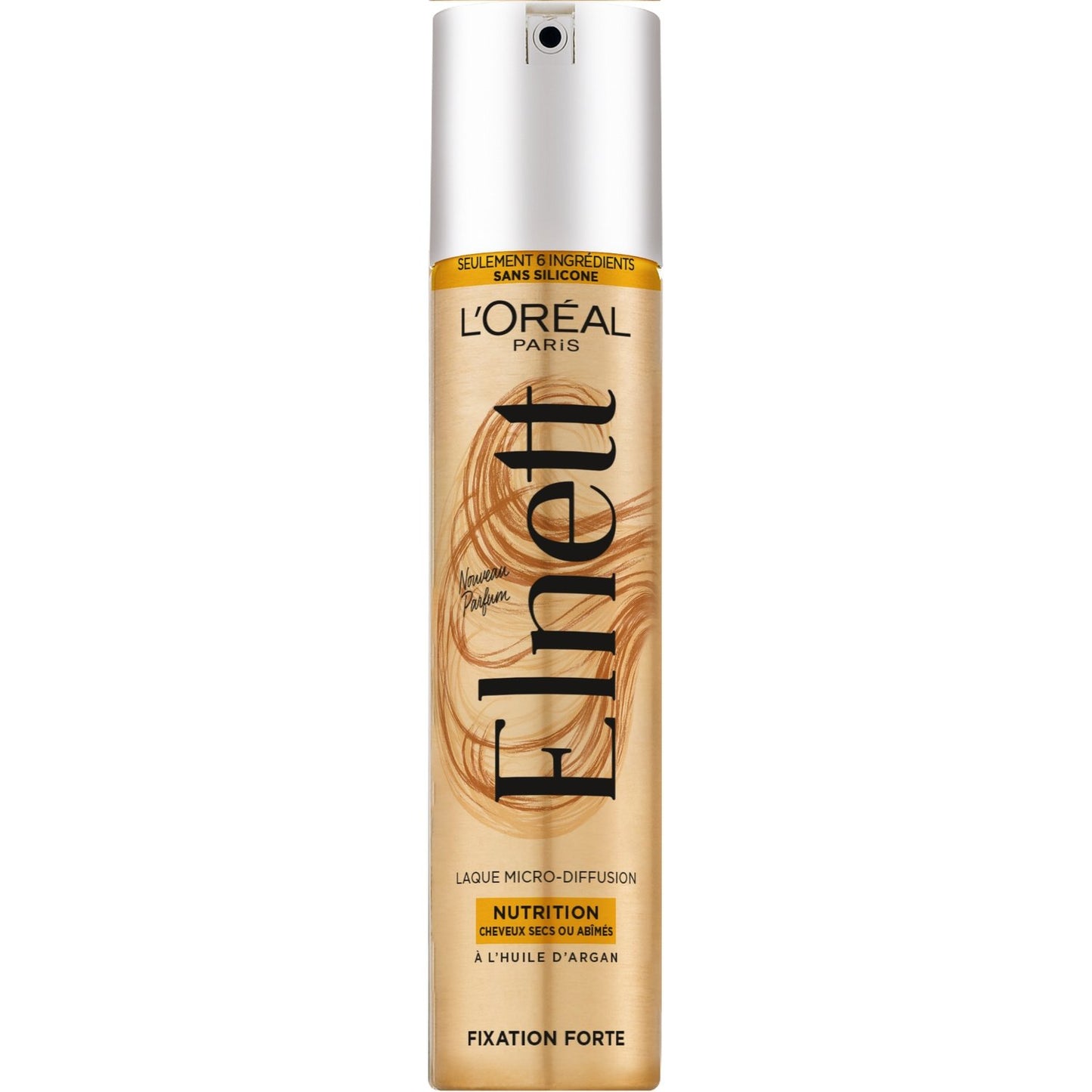 Laque Nutrition Huile d'Argan Fixation Forte Micro-Diffusion Elnett L'OREAL PARIS le flacon de 200mL
