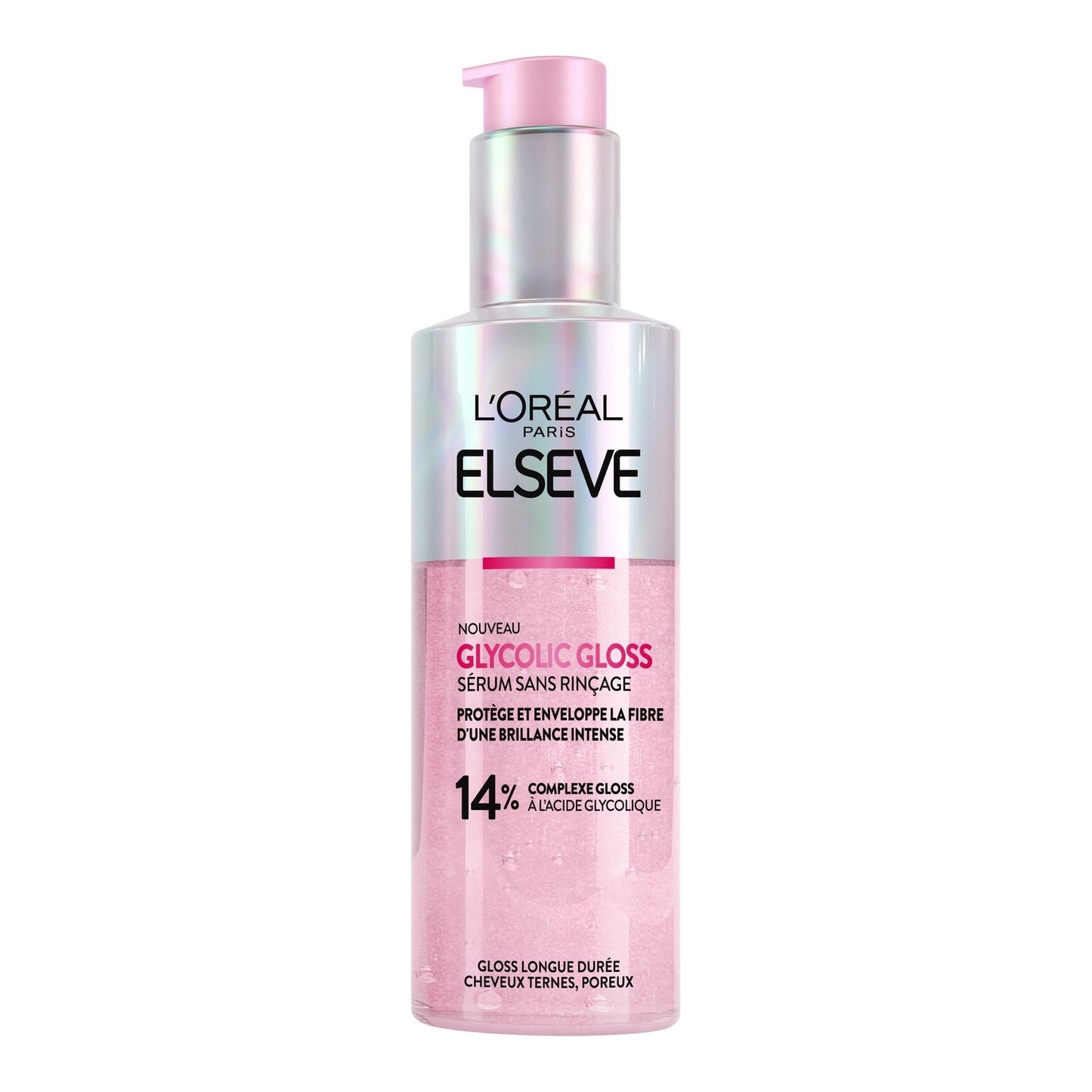 Soin Cheveux Sérum Sans Rinçage Glycolic Gloss Elseve L'OREAL PARIS le flacon de 150mL