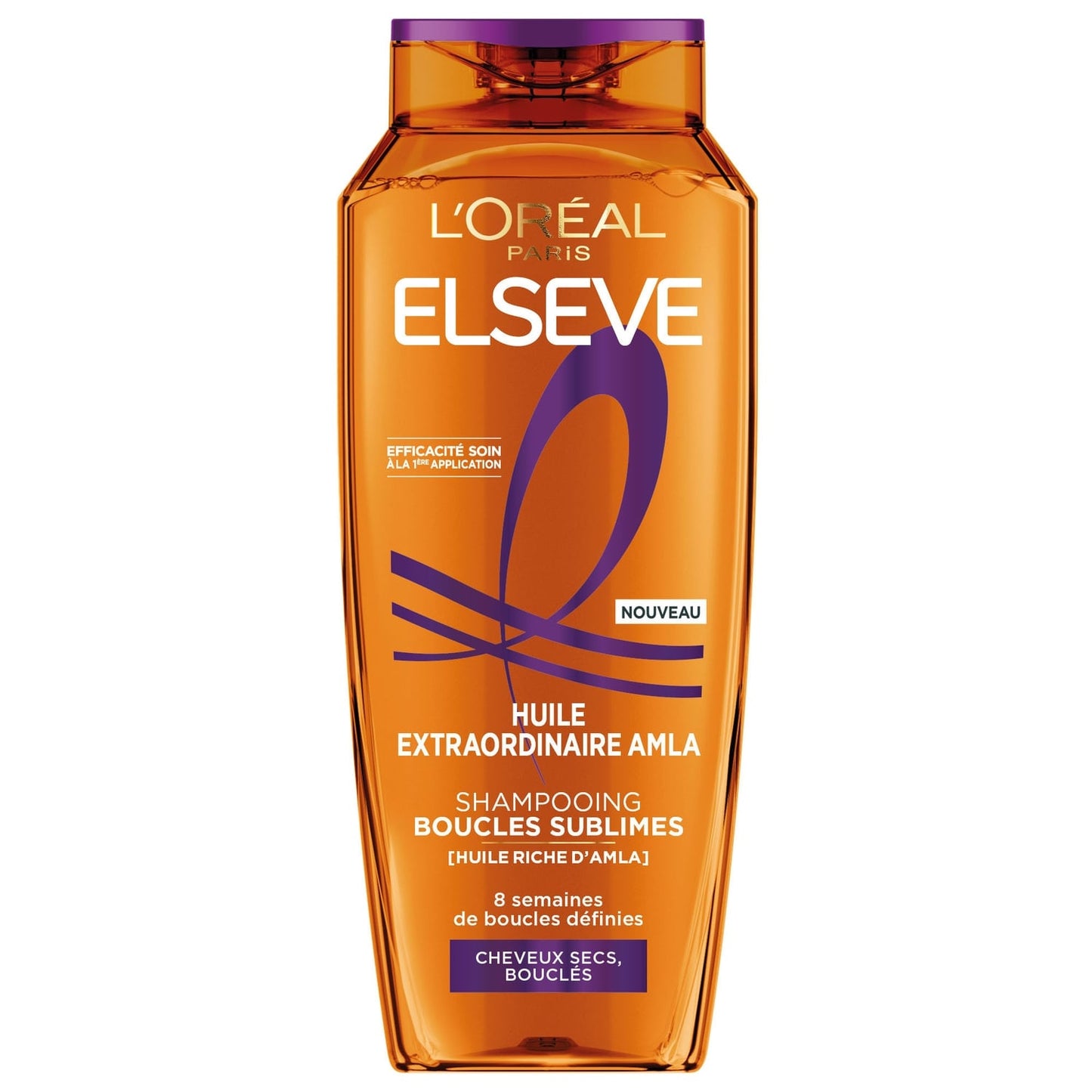 Shampoing Boucles Sublimes pour Cheveux secs et bouclés Huile d'Amla Huile Extraordinaire ELSEVE