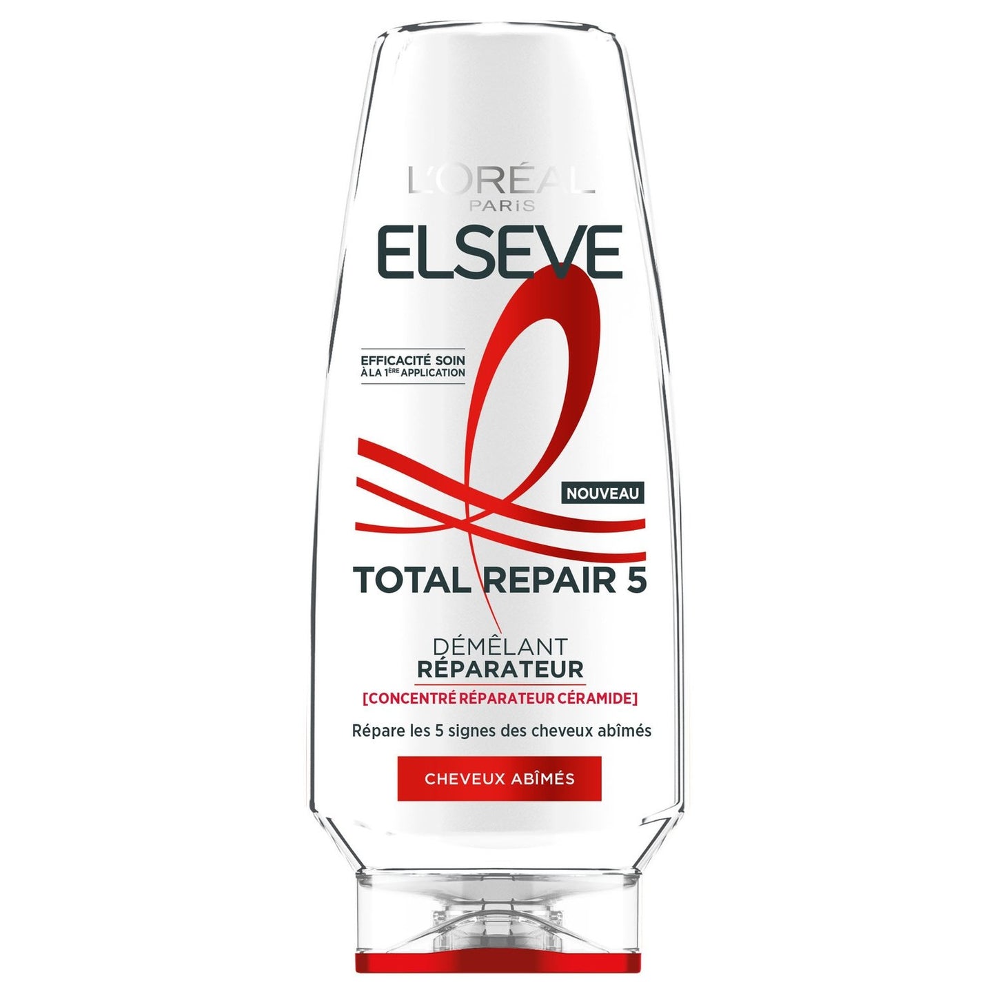 Après-Shampoing Démêlant Réparateur Cheveux Abîmés Concentré Réparateur Céramide Elseve L'OREAL PARIS le flacon de 250mL
