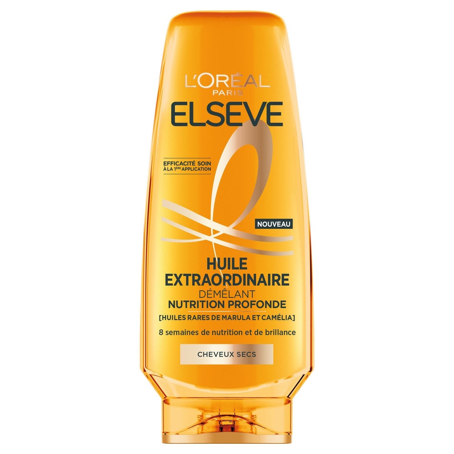 Après-Shampoing Nourrissant Démêlant Cheveux Secs Huiles de Marula et Camélia Elseve L'OREAL PARIS le flacon de 200mL