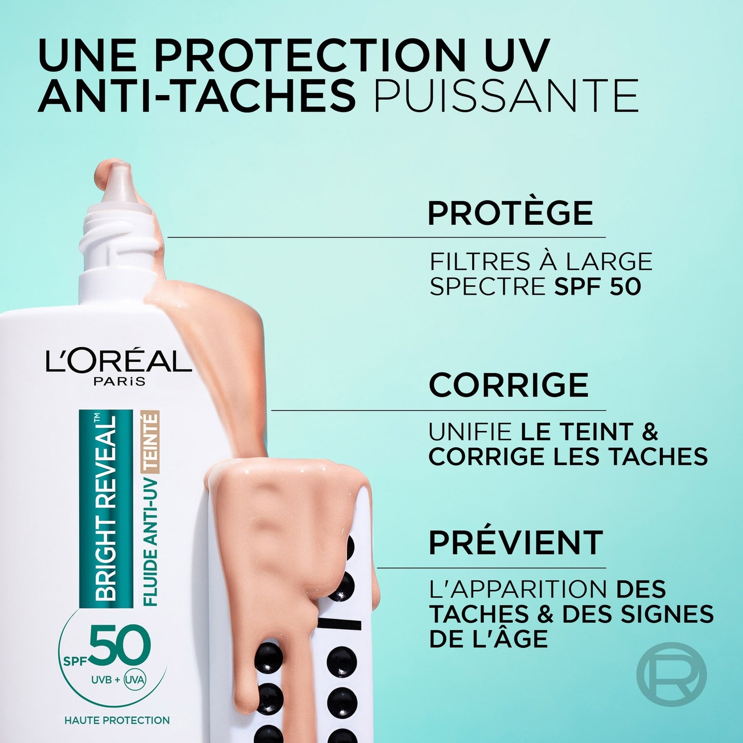 L'OREAL PARIS Bright Reveal Light Tint Anti-Dark Spot Sonnenschutz für das Gesicht, LSF 50