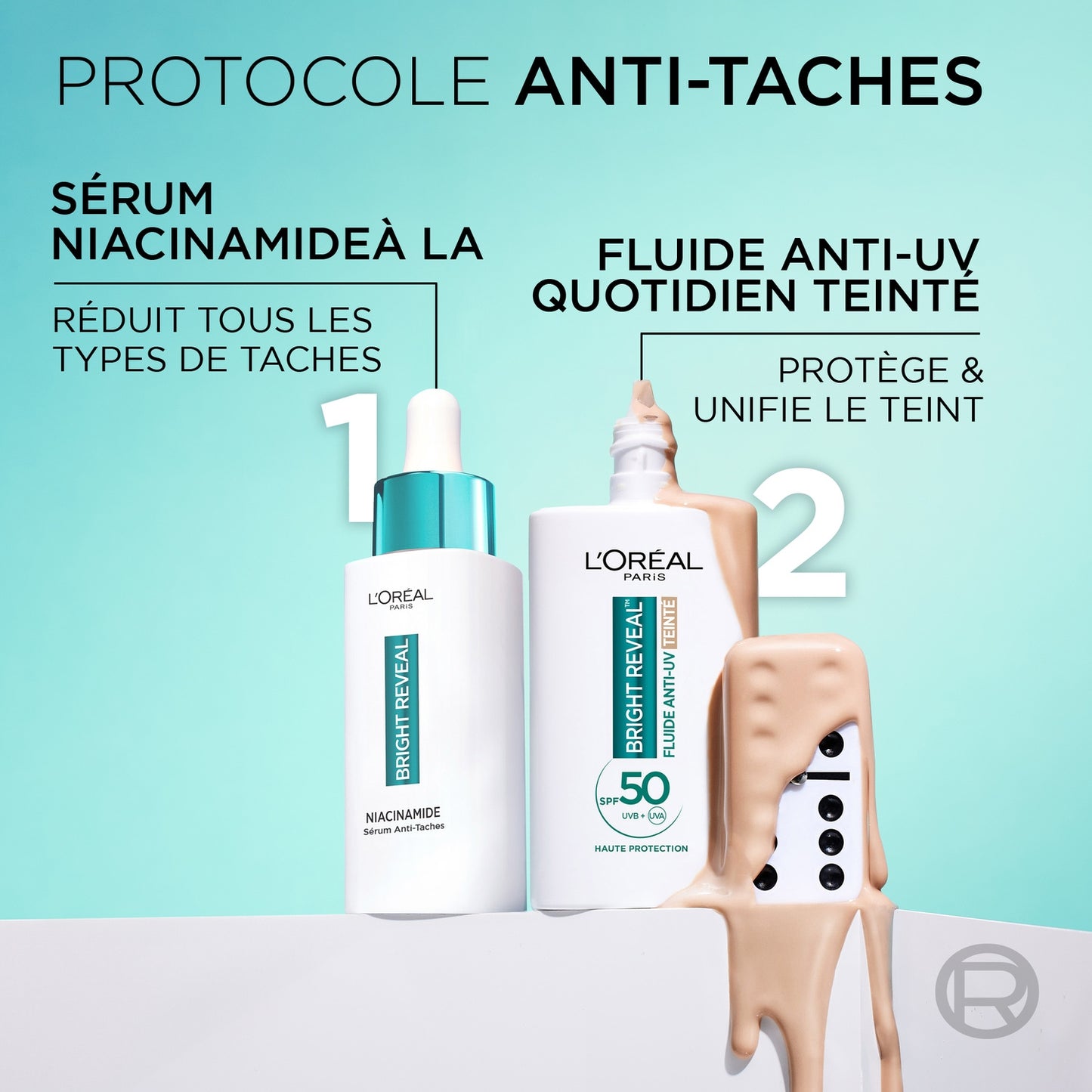 L'OREAL PARIS Bright Reveal Light Tint Anti-Dark Spot Sonnenschutz für das Gesicht, LSF 50