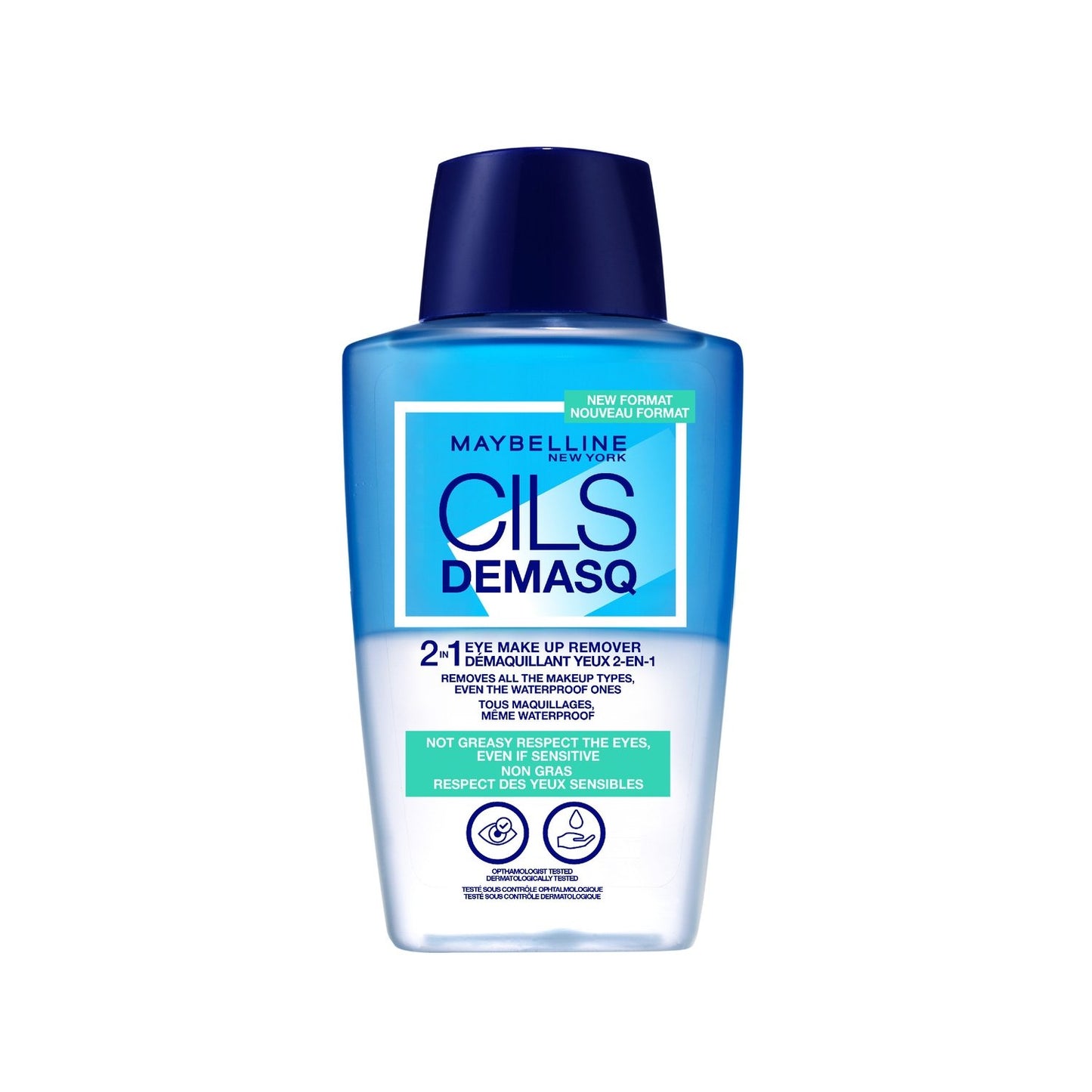 Démaquillant Cils Démasq 2en1 Waterproof MAYBELLINE NEW YORK le flacon de 150mL