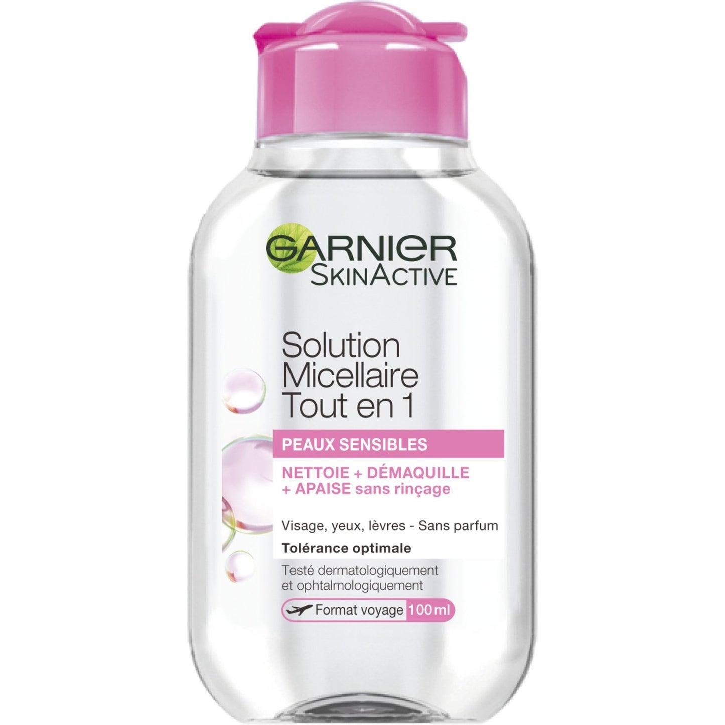 Eau Micellaire Format Voyage GARNIER le flacon de 100ml