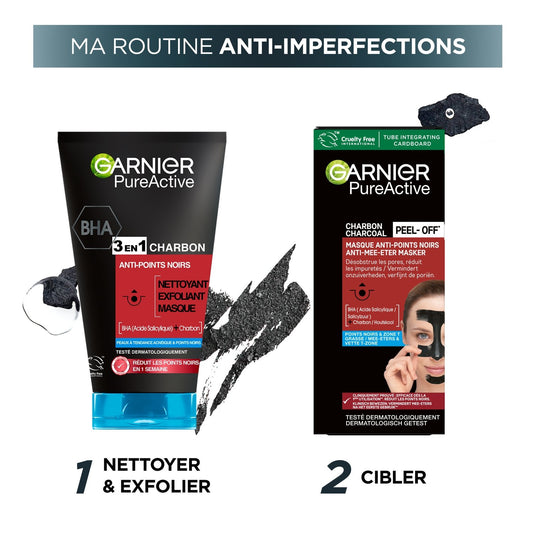 Masque Visage Peel-Off Anti-Points Noirs GARNIER