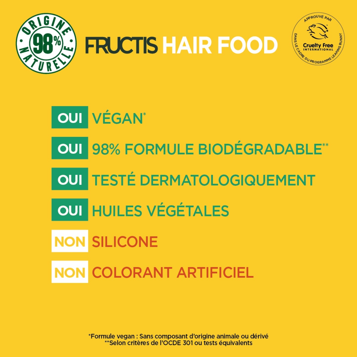 Après-Shampoing Nourrissant Cheveux Secs Banane Vegan Hair Food GARNIER