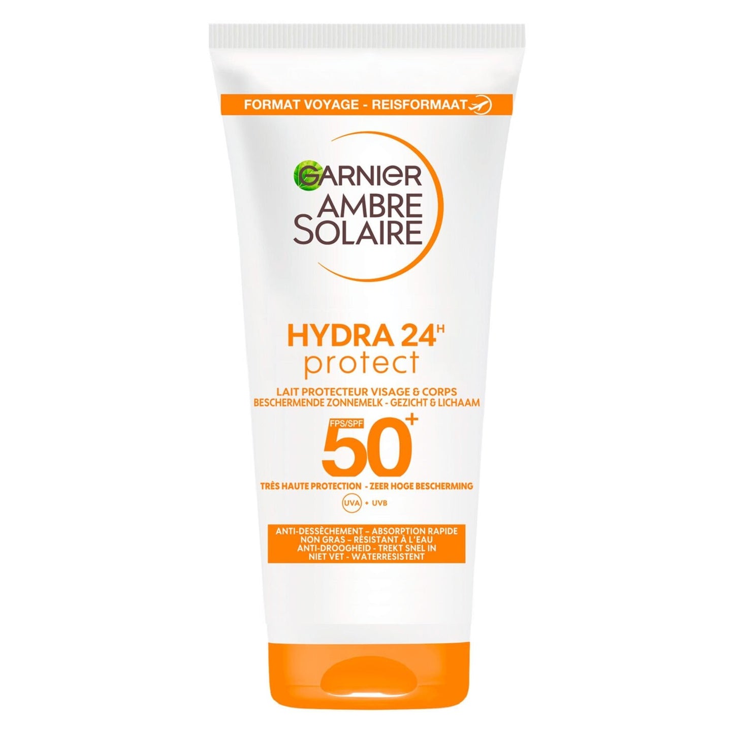 Hydra24h Sun Protection Milk Face & Body Protector SPF 50+ AMBRE SOLAIRE
