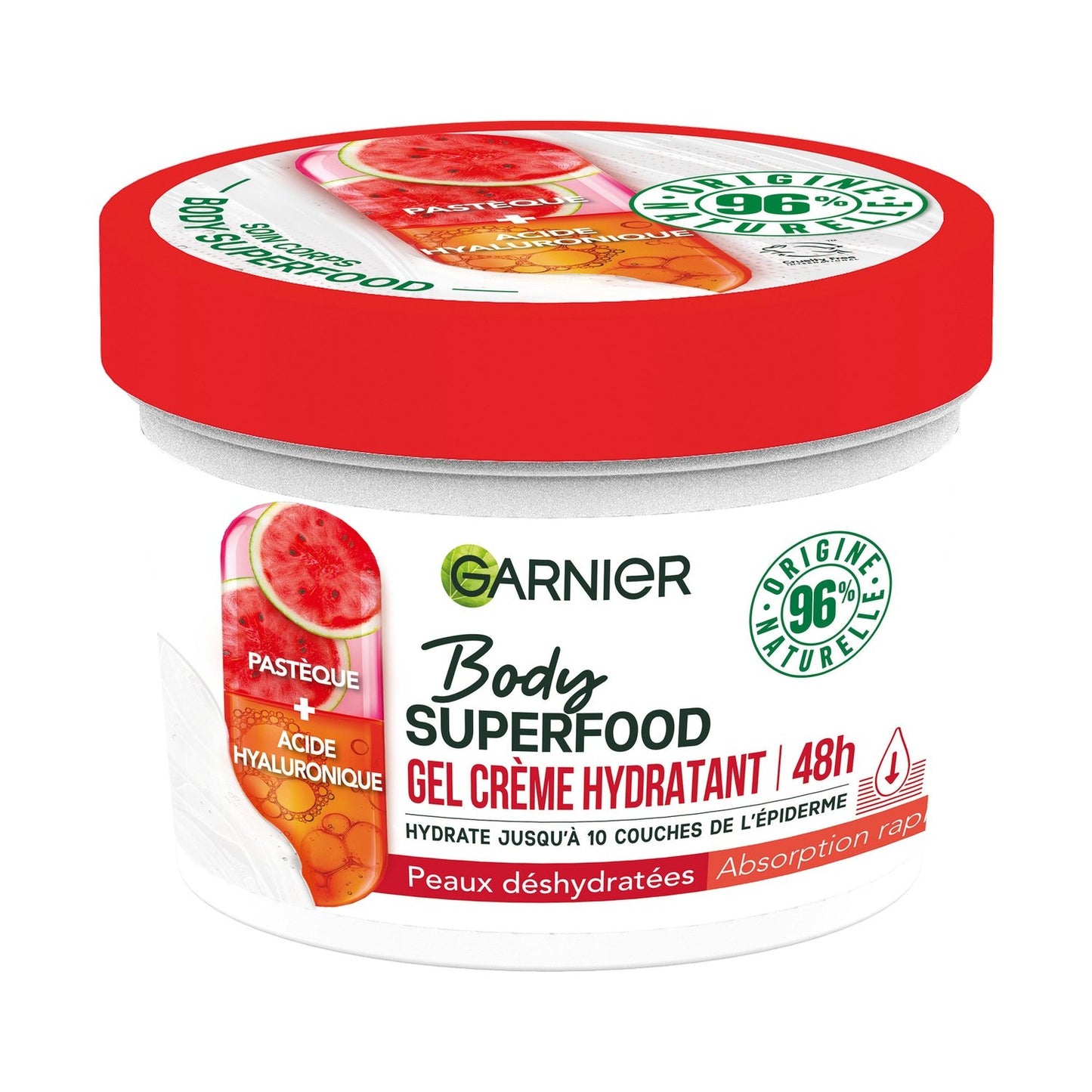 GARNIER Body Super Food Watermelon Body Cream for Dehydrated Skin