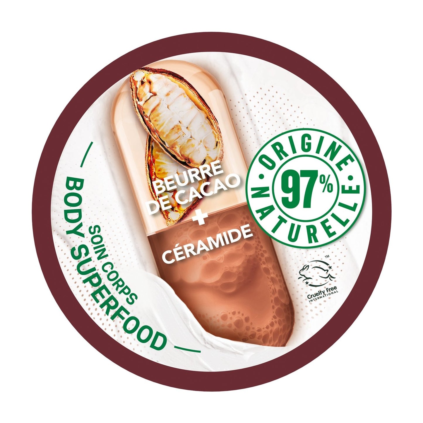 GARNIER Superfood Cocoa Repairing Body Cream for Very Dry Skin