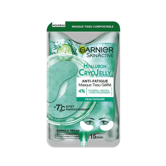 GARNIER SKINACTIVE Hyaluron Cryojelly Anti-Fatigue Eye Gel Tissue Face Mask