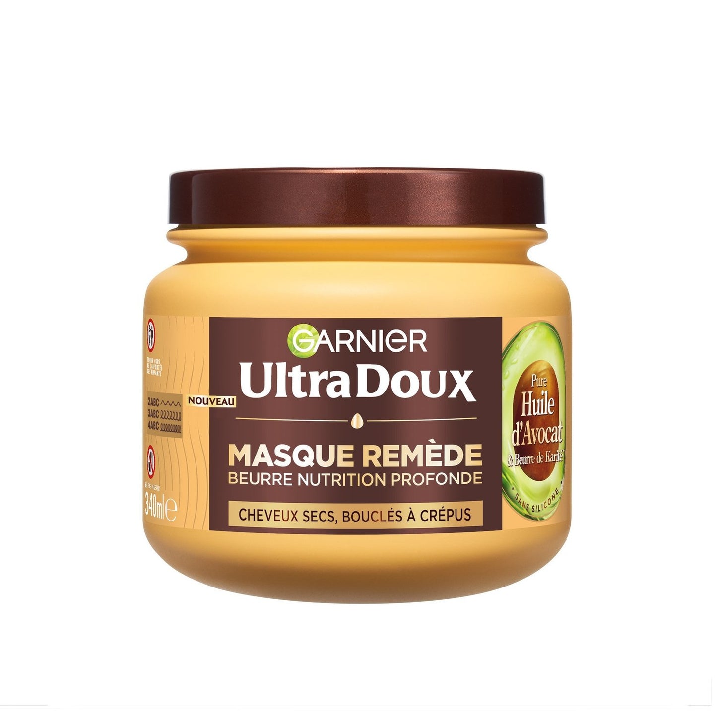 GARNIER Ultra Soft Avocado Shea Intense Nutrition Remedy Curly Hair Mask