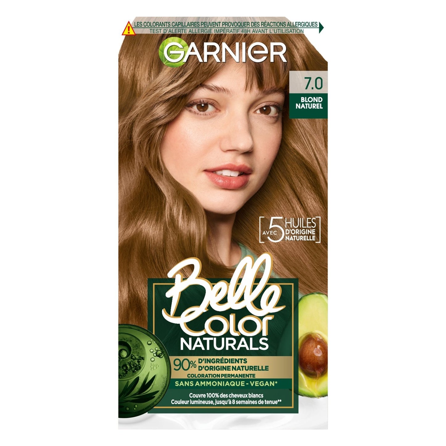 Coloration Cheveux Permanente Eclaircissant 7.0 Blond Foncé BELLE COLOR