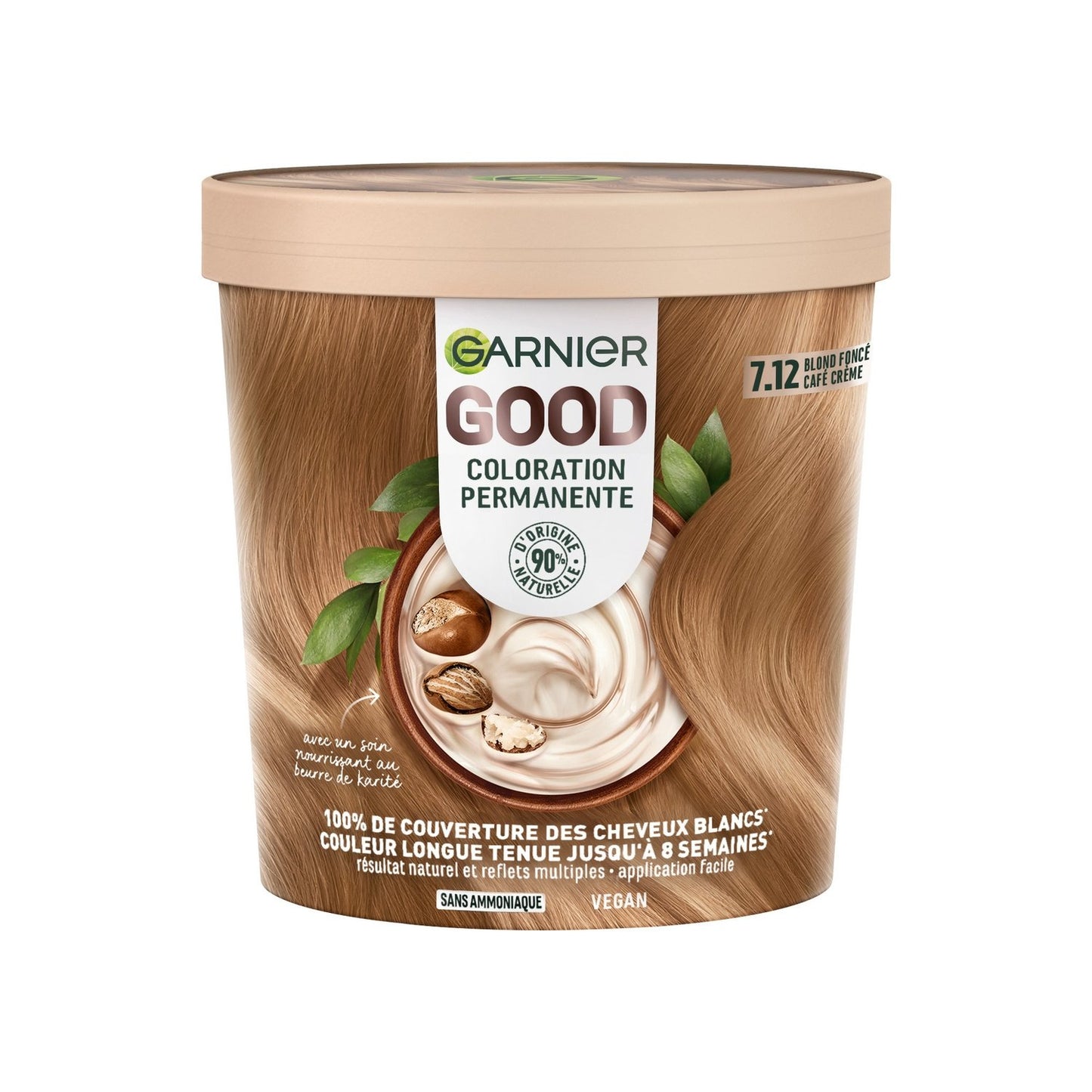 Hair Color 7.12 Dark Blonde Coffee Cream GOOD