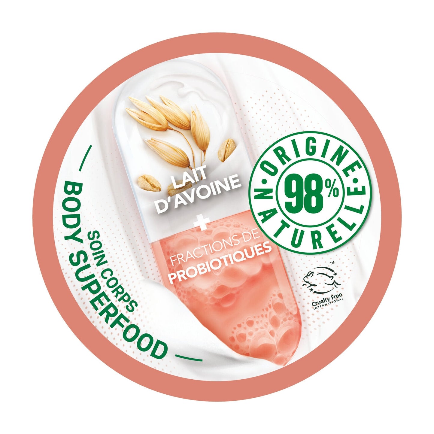 GARNIER Body Super Food Oat Milk and Probiotic Body Cream