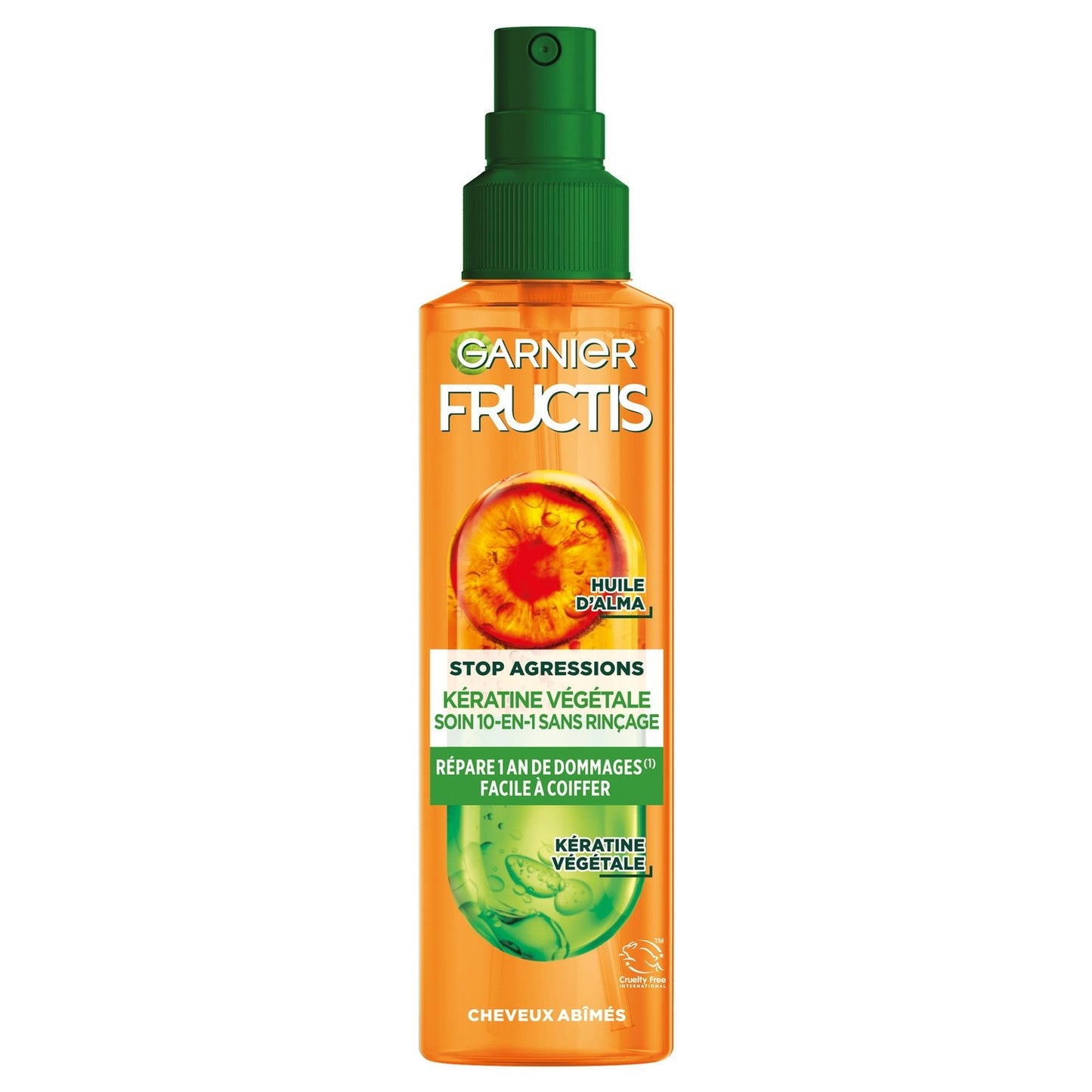 Soin Cheveux Abimés 10-En-1 Sans Rinçage FRUCTIS le spray de 150mL