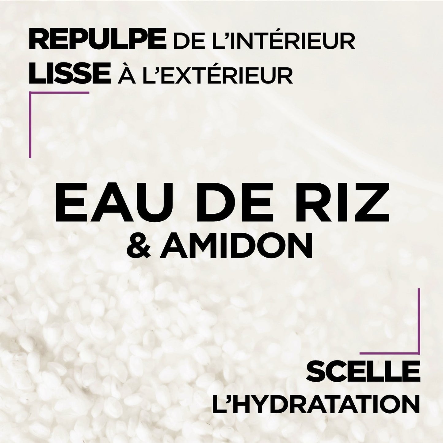 Après-Shampoing Lissant Démélant Cheveux Longs Infusion d'Eau de Riz & Amidon Sans Silicone Ultra Doux GARNIER