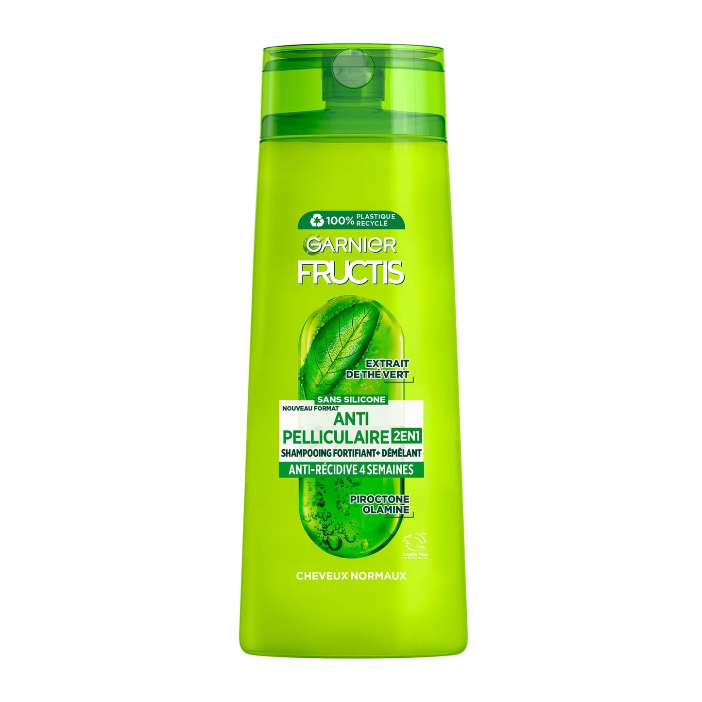 Shampoing Anti-Pelliculaire 2en1 Cheveux Normaux Extrait de Thé Vert Frustis GARNIER le flacon de 300mL