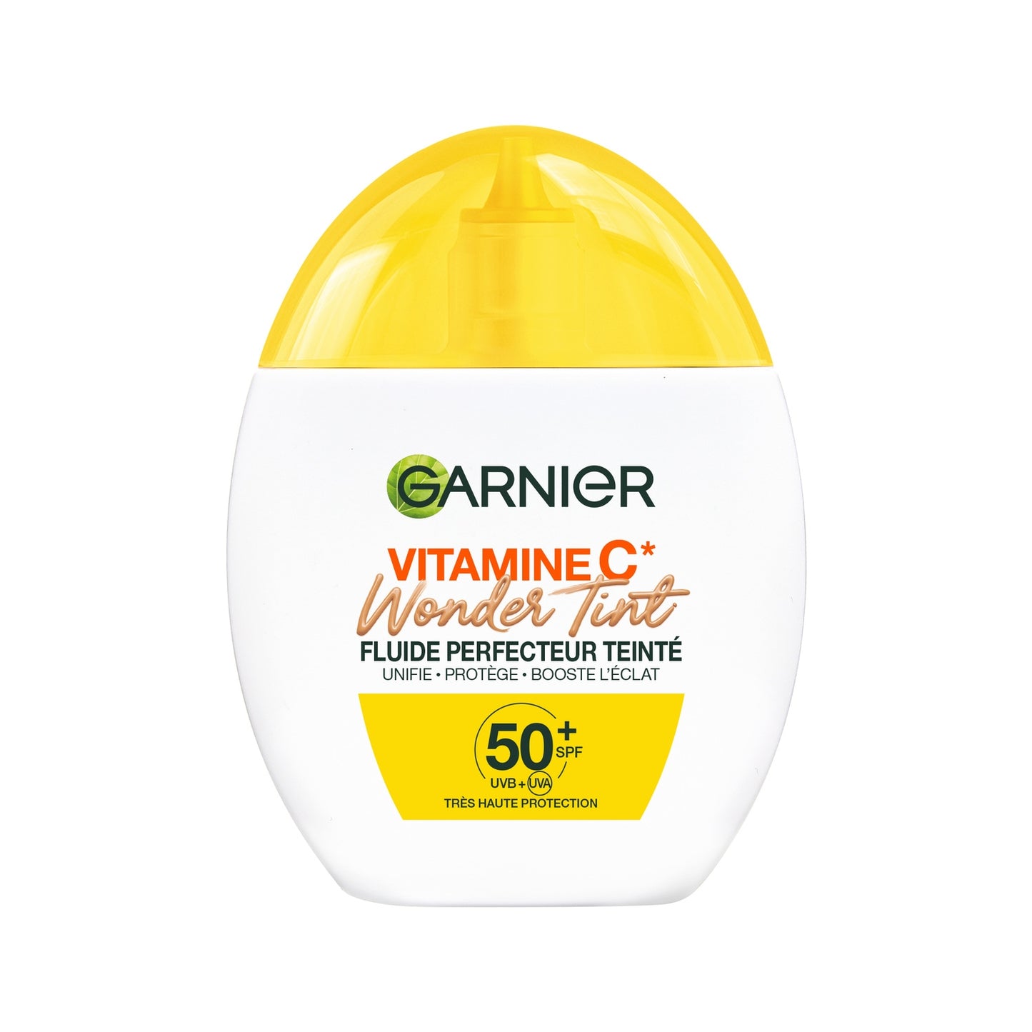 Protection Solaire Fluide Perfecteur Teinté Medium Vitamine C Wonder Tint SPF50+ GARNIER