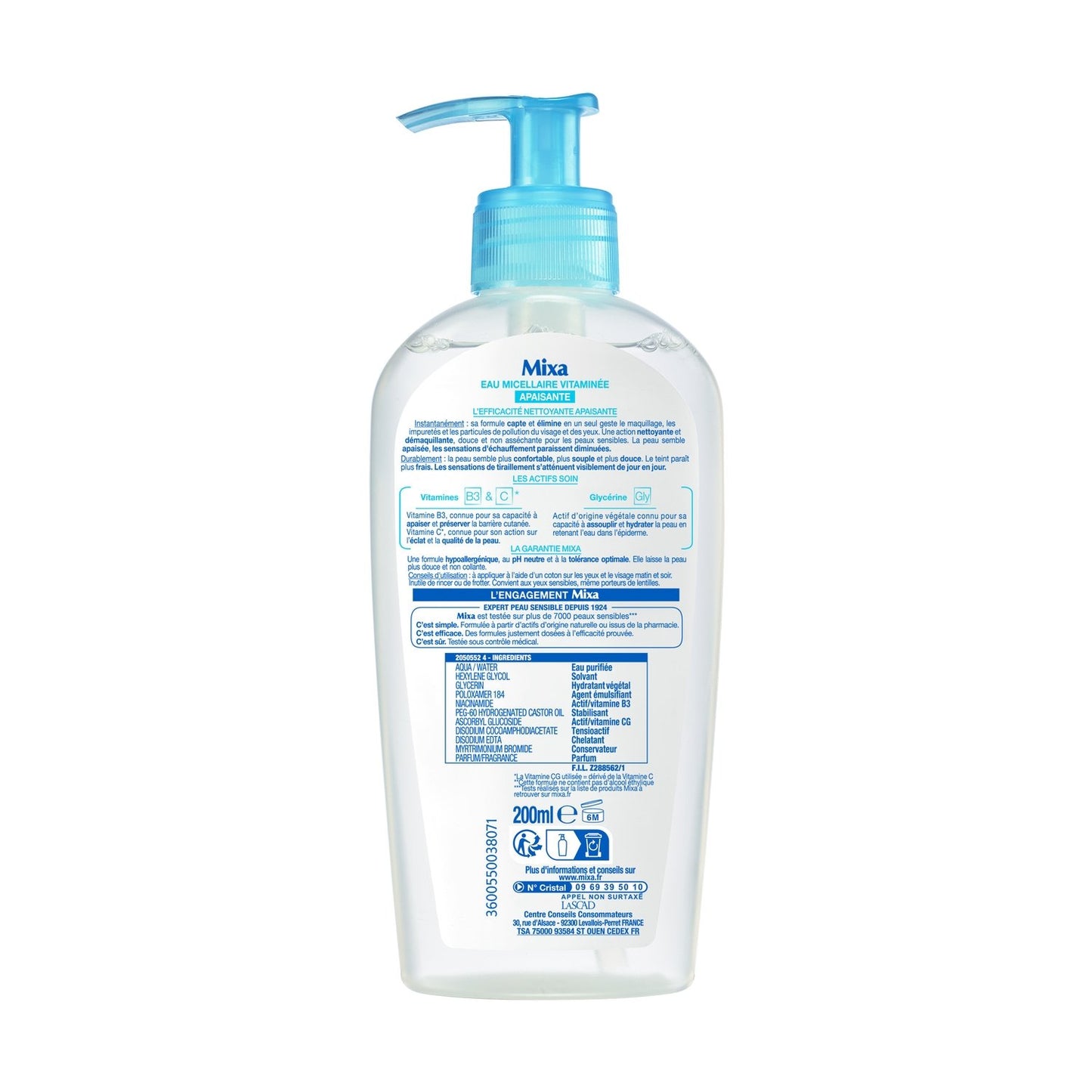 MIXA Soothing Micellar Water for Sensitive Skin