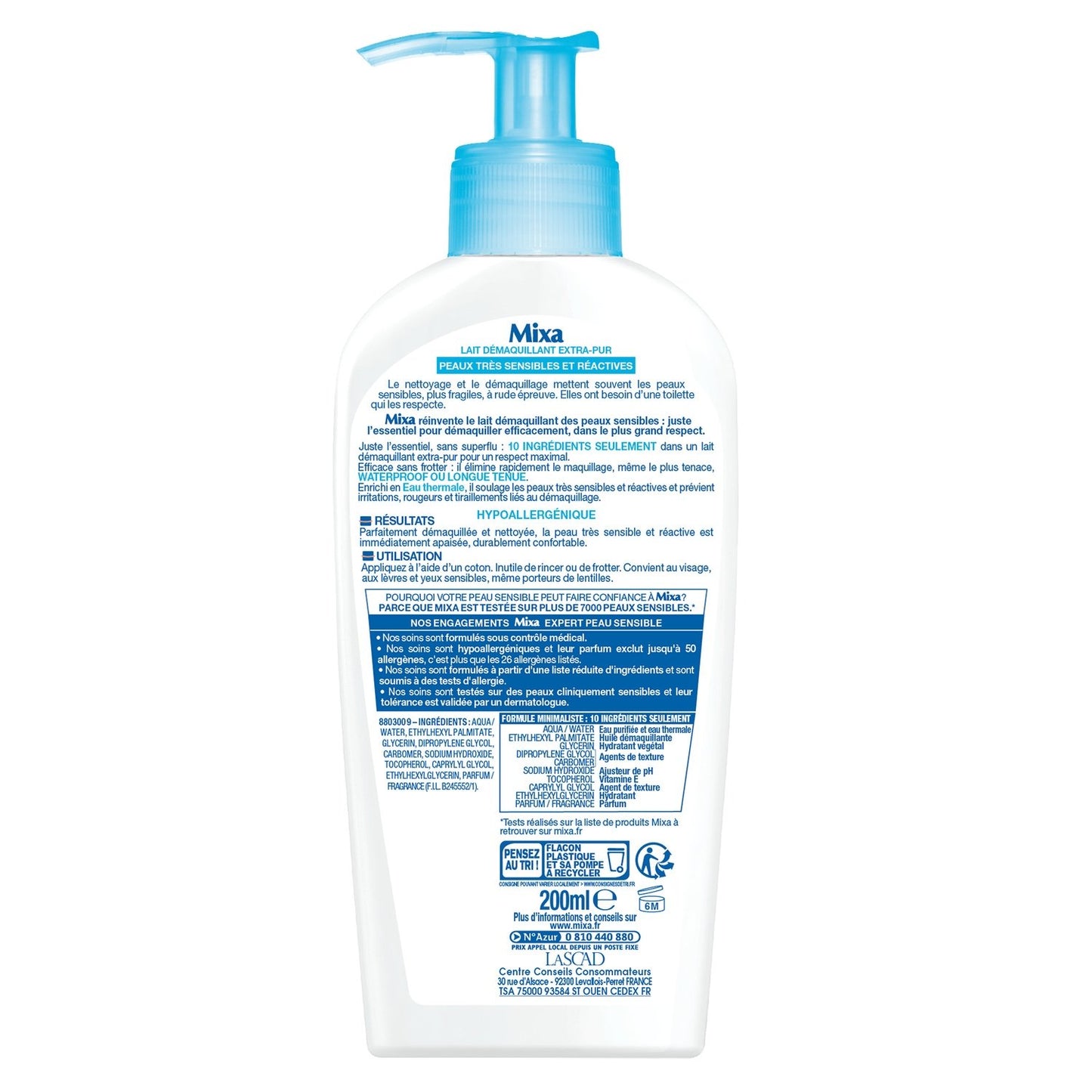 MIXA Soothing Cleansing Milk for Sensitive Skin
