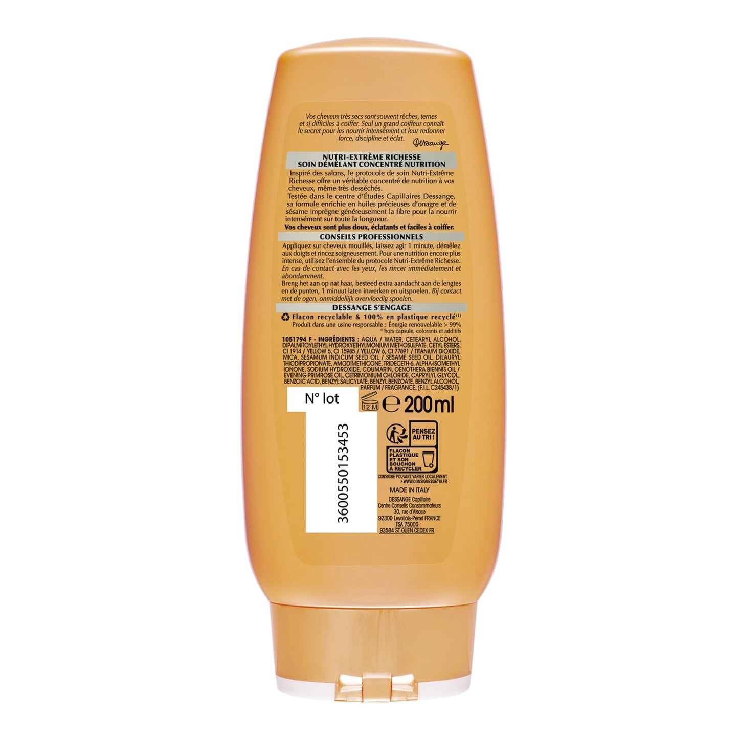 Nutri-Extreme Richness Concentrated Nutrition Detangler for Dry Hair DESSANGE
