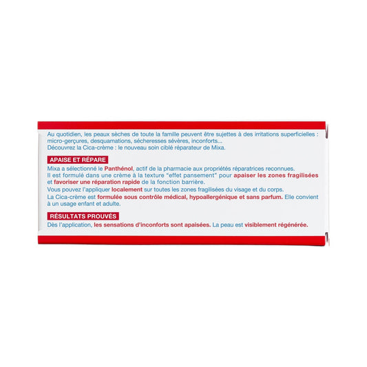 MIXA Beruhigte und regenerierte Reparaturcreme für geschwächte Bereiche