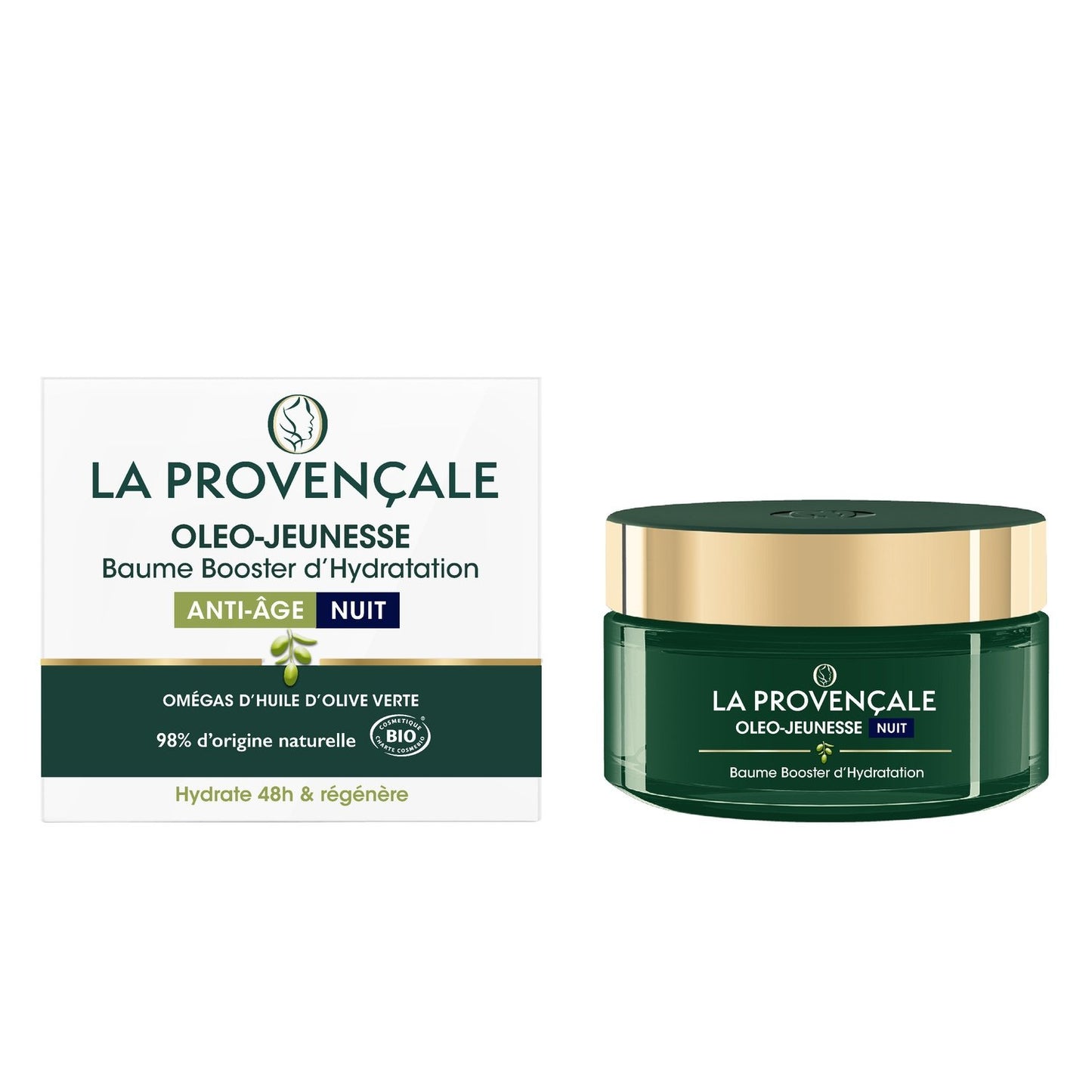 Baume Jouvence Anti-Âge Visage Nuit Bio LA PROVENCALE BIO Le pot de 50ml