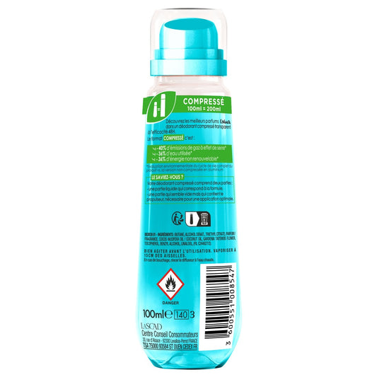 USHUAIA Polynesian Monoï Compressed Spray Deodorant