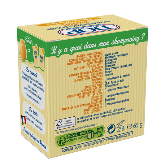 Shampoing Solide aux Oeufs Cheveux Normaux, Savon et Conservateur DOP